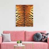 Tiger Strip Fur Print Leinwanddruck (Insitu (Wohnzimmer))