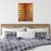 Tiger Strip Fur Print Leinwanddruck (Insitu (Schlafzimmer))