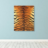 Tiger Strip Fur Print Leinwanddruck (Insitu (Holzboden))