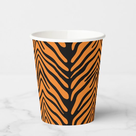 Tiger Strip Muster Papier Cup Pappbecher (Links)