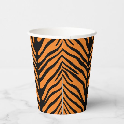 Tiger Strip Muster Papier Cup Pappbecher (Rechts)