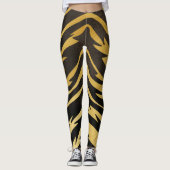 Tiger Strip Print Leggings Womens (Vorderseite)
