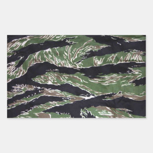 Tiger Stripe Camo Rechteckige Aufkleber