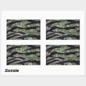Tiger Stripe Camouflage Rechteckige Aufkleber (Blatt)