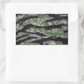 Tiger Stripe Camouflage Rechteckige Aufkleber (Tasche)