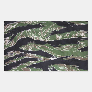 Tiger Stripe Camouflage Rechteckige Aufkleber