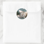 Tiger Stripe Kitten Stickers (Tasche)