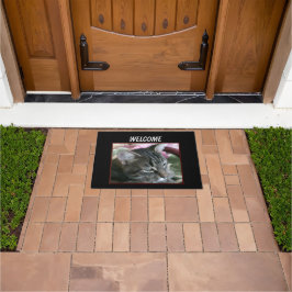 Tiger Stripe Kitty Doormat Fußmatte
