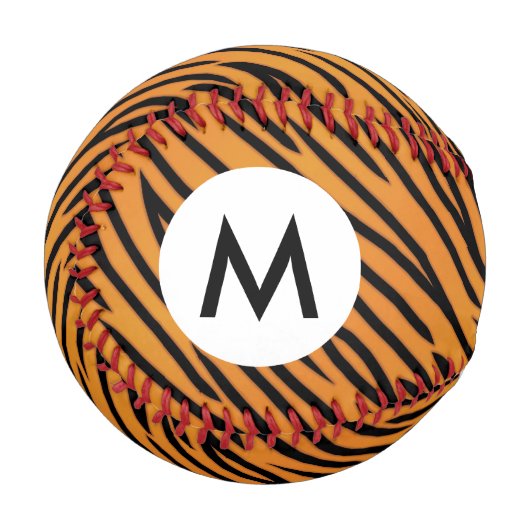 Tiger Stripe Muster Baseball (Vorderseite Links)