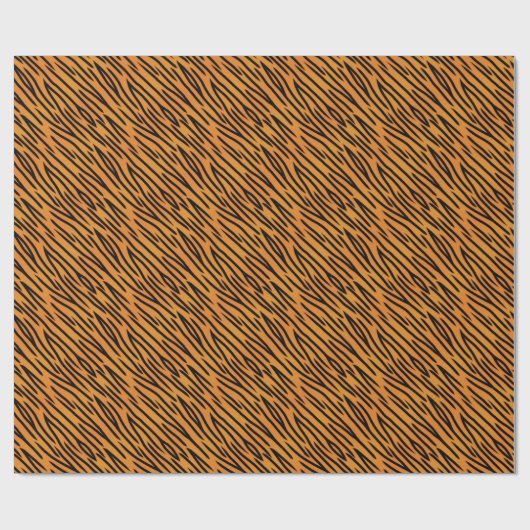 Tiger Stripe Muster Geschenkpapier (Flach)