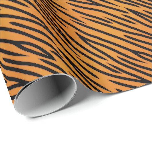 Tiger Stripe Muster Geschenkpapier (Rolleneckpunkt)