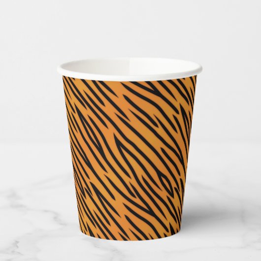 Tiger Stripe Muster Pappbecher (Links)