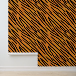 Tiger Stripe Muster Tapete