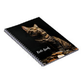 Tiger Stripe Niedlich Cat Print Spiral Foto Notebo Notizblock (Rechte Seite)