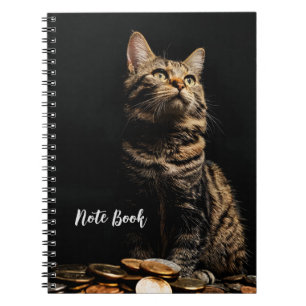 Tiger Stripe Niedlich Cat Print Spiral Foto Notebo Notizblock