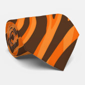 Tiger Stripe Orange Cincinnati Ohio Krawatte (Gerollt)