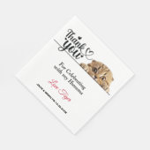 Tiger Stripe Peeking Katzenpapier Napkins Serviette (Ecke)