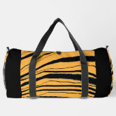 Tiger Stripe Print Athletic Gym Travel Travel On Duffle Bag (Rückseite)