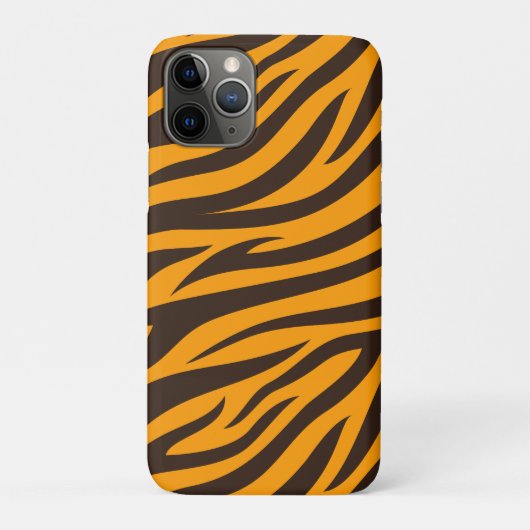 Tiger Stripe schwarz Orange Wildtier Hautmuster Case-Mate iPhone Hülle (Rückseite)