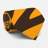 Tiger Stripe schwarz Orange Wildtier Hautmuster Krawatte (Gerollt)