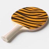 Tiger Stripe schwarz Orange Wildtier Hautmuster Tischtennis Schläger (Vorderseite)