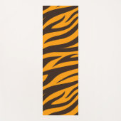 Tiger Stripe schwarz Orange Wildtier Hautmuster Yogamatte (Vorderseite)
