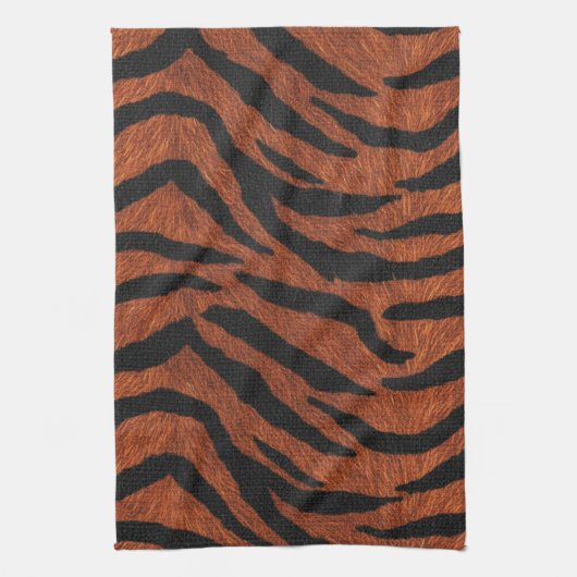 Tiger Stripe Wild Pattern Geschirrtuch (Vertikal)