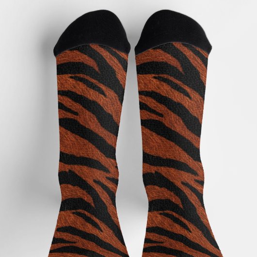 Tiger Stripe Wild Pattern Socken (Oben)