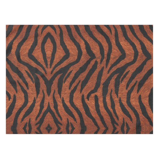 Tiger Stripe Wild Pattern Tischdecke (Vorderseite (Horizontal))