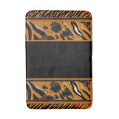 Tiger Stripes Animal Print Badematte (Vorderseite Vertikal)