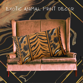 Tiger Stripes Animal Print Lendenkissen