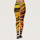 Tiger Stripes Animal Print Muster Leggings (Rückseite)