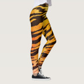 Tiger Stripes Animal Print Muster Leggings (Rechts)