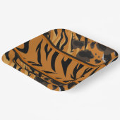 Tiger Stripes Animal Print Pappteller (Gewinkelt)