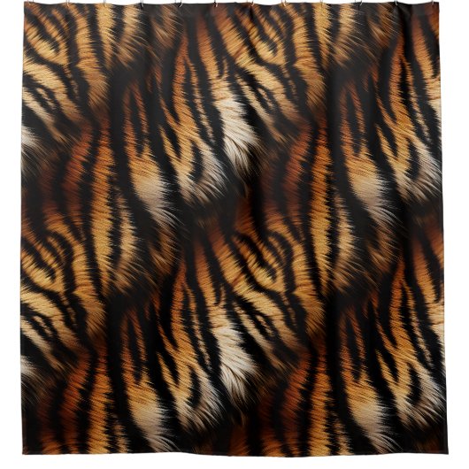 Tiger Stripes Duschvorhang (Vorderseite)