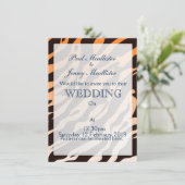 Tiger Stripes Einladung (Stehend Vorderseite)