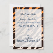 Tiger Stripes Einladung (Vorderseite)