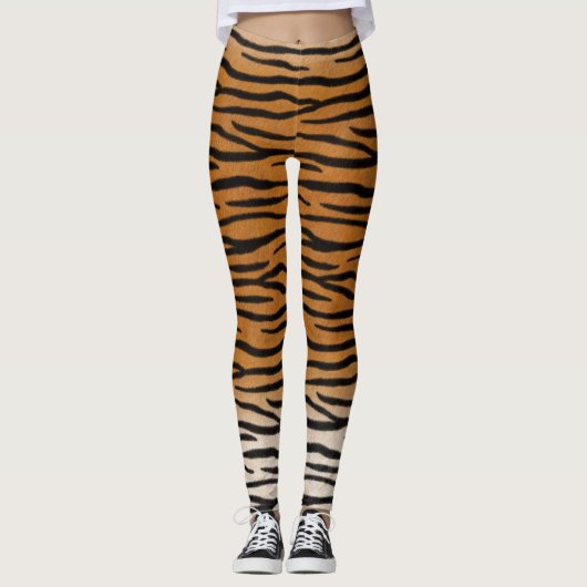 Tiger Stripes Exotic Animal Leggings (Vorderseite)