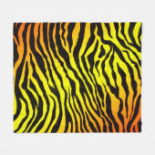 Tiger Stripes Fleecedecke (Vorderseite (Horizontal))