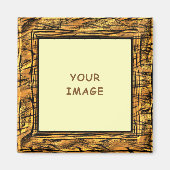 Tiger Stripes Foto Magnet (Vorne)