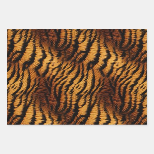 Tiger Stripes Geschenkpapier Set (Vorderseite 2)