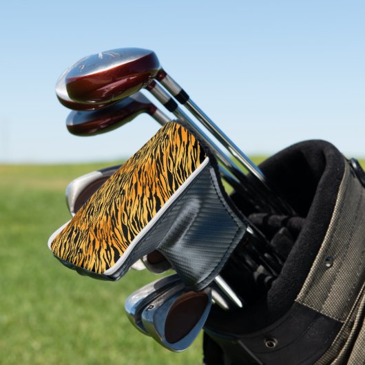 Tiger Stripes Golf Headcover (In Situ)