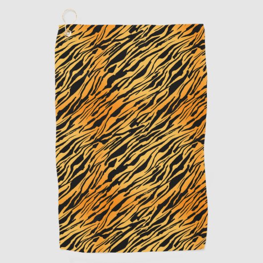 Tiger Stripes Golfhandtuch (Vorderseite)