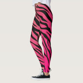Tiger Stripes Gradient Leggings - Rosa & Orange (Links)