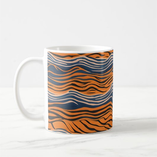Tiger Stripes Inspiriertes Design Kaffeetasse (Links)