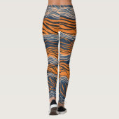 Tiger Stripes Inspiriertes Design Leggings (Rückseite)