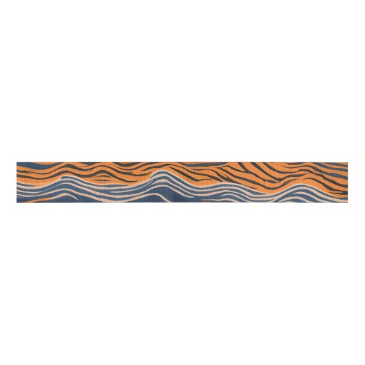 Tiger Stripes Inspiriertes Design Ripsband (Vorderseite)