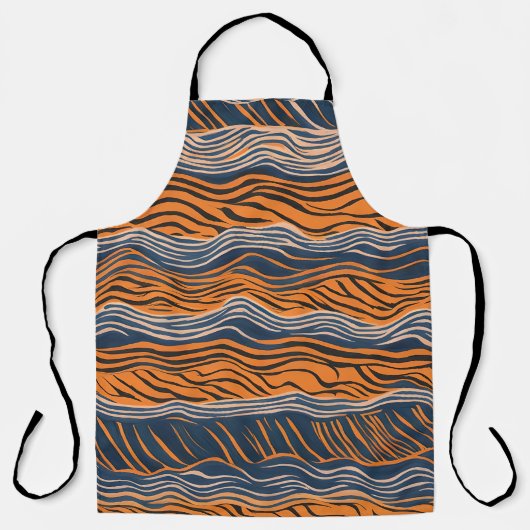 Tiger Stripes Inspiriertes Design Schürze (Vorderseite)