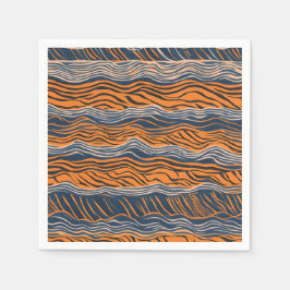 Tiger Stripes Inspiriertes Design Serviette