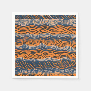Tiger Stripes Inspiriertes Design Serviette